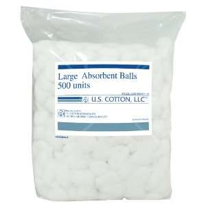  U.S. Cotton Absorbent Rayon/cotton Balls, Large, 500 Count 