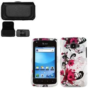  iFase Brand Samsung Rugby Smart i847 Combo Red Flower on 