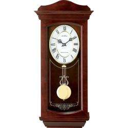   Tarantino Walnut Wood Chime Pendulum Wall Clock  