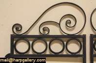 this pair of 15 year old wrought iron gates would be nice for a garden 