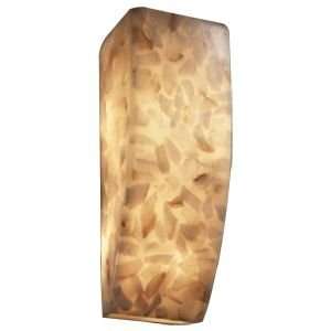   Rectangle Wall Sconce by Justice Design   R127673, Diffuser Alabaster