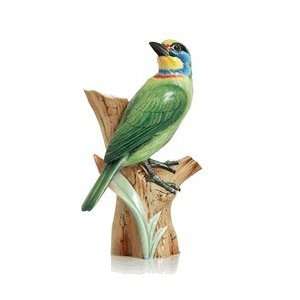  Franz Mullers Barbet Bird Hand Painted Small Vase Patio 