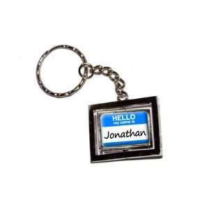  Hello My Name Is Jonathan   New Keychain Ring Automotive