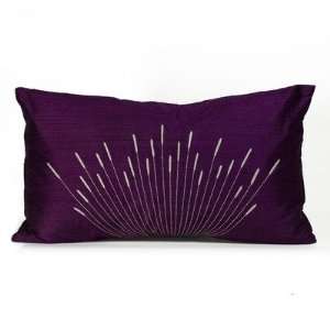 Branches Decorative Pillow in Purple 