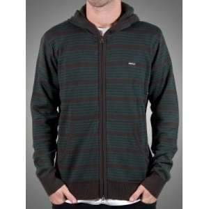  RVCA Clothing Vincer Zip Hooded Sweater