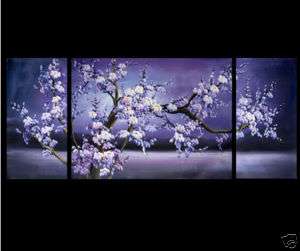 Feng Shui Abstract Art Plum Blossom Flower Painting  
