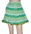 Ladies Gypsy Hippie Cotton Short Mini Skirt Size16  