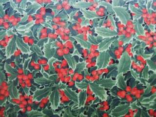 Moda Elegance Holly Green Red Holiday Christmas Fabric  