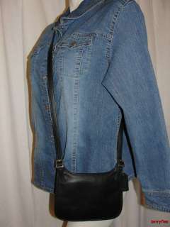   9142 Black Leather CrossBody Hipster Shoulder Bag Handbag Purse  