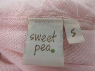 LOT 2 SWEET PEA VELVET Pink Beige Shirts Tops Sz S  
