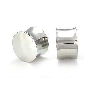 Solid Steel Double Flared Saddle Plugs   Price Per 1   8g~3mm
