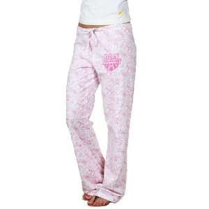 USA Swimming Ladies Pink Pajama Pants (Large)  Sports 