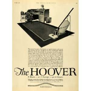 1921 Ad Hoover Electric Vacuum Cleaner Vintage Appliances Office Desk 