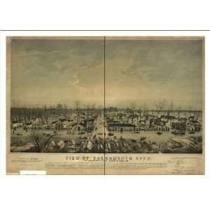  Historic Sacramento B), California, c. 1850 (M) Panoramic 