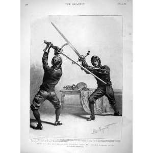   1894 Swordmanship Exercise Double Handed Sword Sport