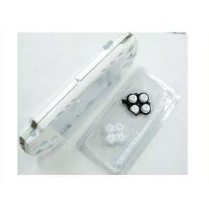  White front+back faceplate & buttons for psp 2000 + 3 pcs 
