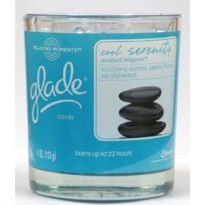  Glade Relaxing Moments Candle, Cool Serenity, 4 Oz (Pack 