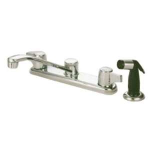 Double Handle Centerset Bar Kitchen Faucet with Franklin Canopy 