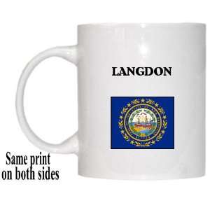  US State Flag   LANGDON, New Hampshire (NH) Mug 