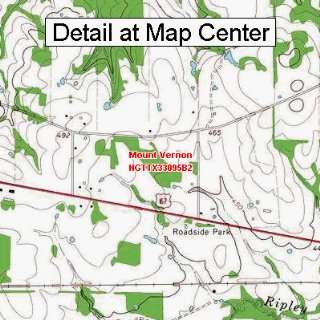 USGS Topographic Quadrangle Map   Mount Vernon, Texas (Folded 