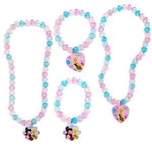  Lets Party By Disney Fairies Necklace and Bracelet Set 