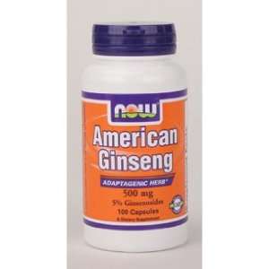  NOW Foods   American Ginseng 500 mg 100 caps Health 