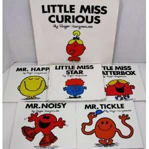  Set of 6 Mr. and Little Miss Books ~ Chatterbox Noisy 