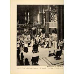  1937 George VI Coronation Archbishop Canterbury Print 