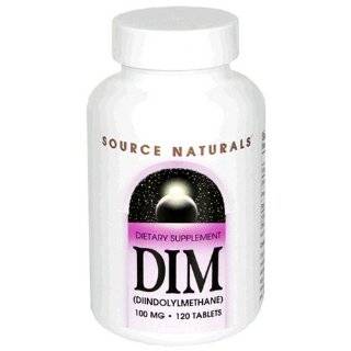 Source Naturals DIM (Diindolylmethane) 100mg, 120 Tablets