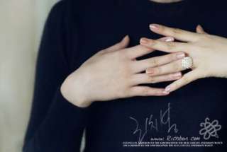 Elegant Fashion Gold Color Pearl Powder Ring Size6 R002  