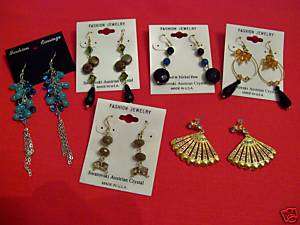 LOT OF EARRINGS,MIXED JEWELRY, STERLING SILVER, GIFTS +  