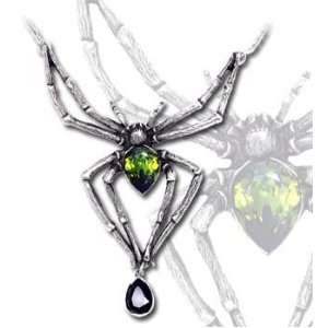  Emerald Venom Spiders Poison Gothic Necklace