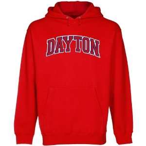  NCAA Dayton Flyers Red Arch Applique Midweight Pullover 