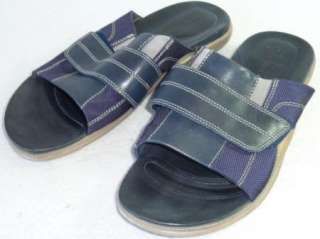Mens Cole Haan Blue Leather Slides 7.5 M Sandals  