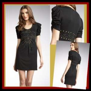 Nanette Lepore POISON ARROW Dress 8 UK 12 NWT $398 Black Jersey 