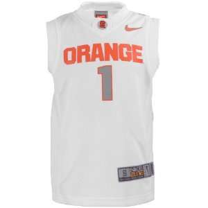  Nike Syracuse Orange #1 Youth White Replica Basketball Jersey 