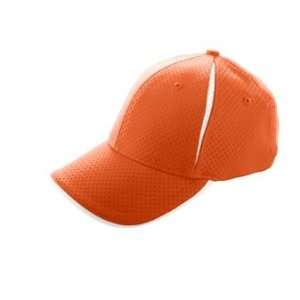  Sport Flex Color Block Athletic Mesh Cap   L/XL   Orange 