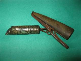 1850 antique Brass Gun Powder Measuring tool Gauge  