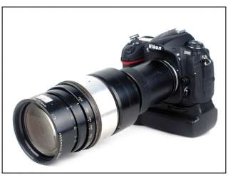 Angenieux Paris 50 200mm/F3 35mm Cine lens Cover 135mm full frame D300 
