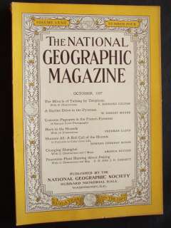 National Geographic Magazine October 1937 COCA COLA  