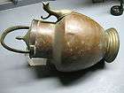antique copper brass urn samovar hand wrought cast artigiano piece
