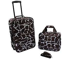 Rockland Giraffe Lightweight 2 Piece Carry On Luggage Set 