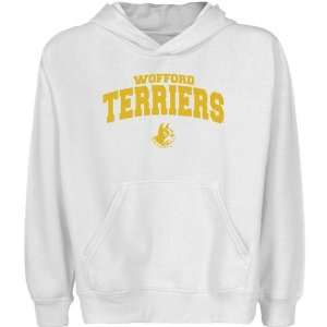  NCAA Wofford Terriers Youth White Logo Arch Pullover Hoody 