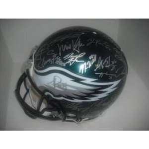  Philadelphia Eagles Team Signed Helmet   Autographed NFL 