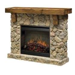 NEW Dimplex Stone Electric Flame Mantel Fireplace  