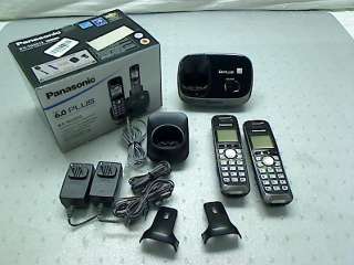 Panasonic KX TG6512B DECT 6.0 PLUS Expandable Digital Cordless Phone 