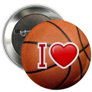  2.25 Button I Love Basketball 