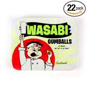 Accoutrements Wasabi Gumballs in Tin Grocery & Gourmet Food