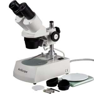 AmScope 10X 30X Student Binocular Stereo Microscope with Solid Metal 