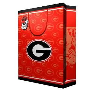  Georgia Bulldogs NCAA Large Gift Bag (15.5 Tall) Sports 